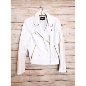 ⚡Express⚡Moto Jacket⚡White